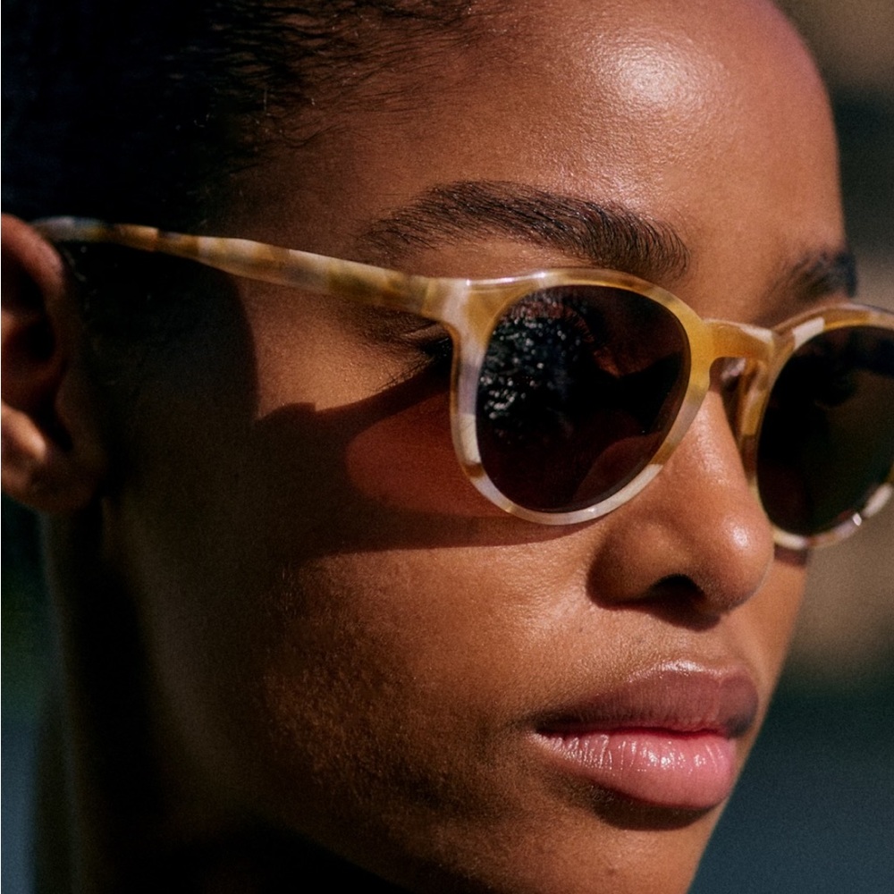 Sezane Penelope Sunglasses Yellow Tortoiseshell - Size TU